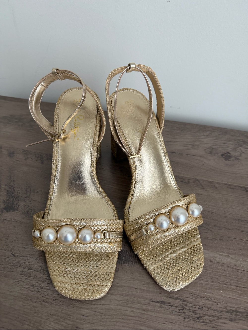 Lilly Pulitzer May Ankle Strap Rope Sandals Size 9.5